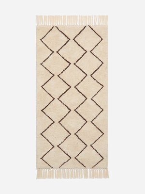 Canvas Studios Tufted Line Pattern Bedside Rug
