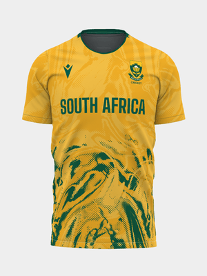 Macron Mens Proteas T20 Yellow Stadium Jersey