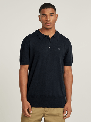 G-Star Men's Knitted Dark Blue Polo