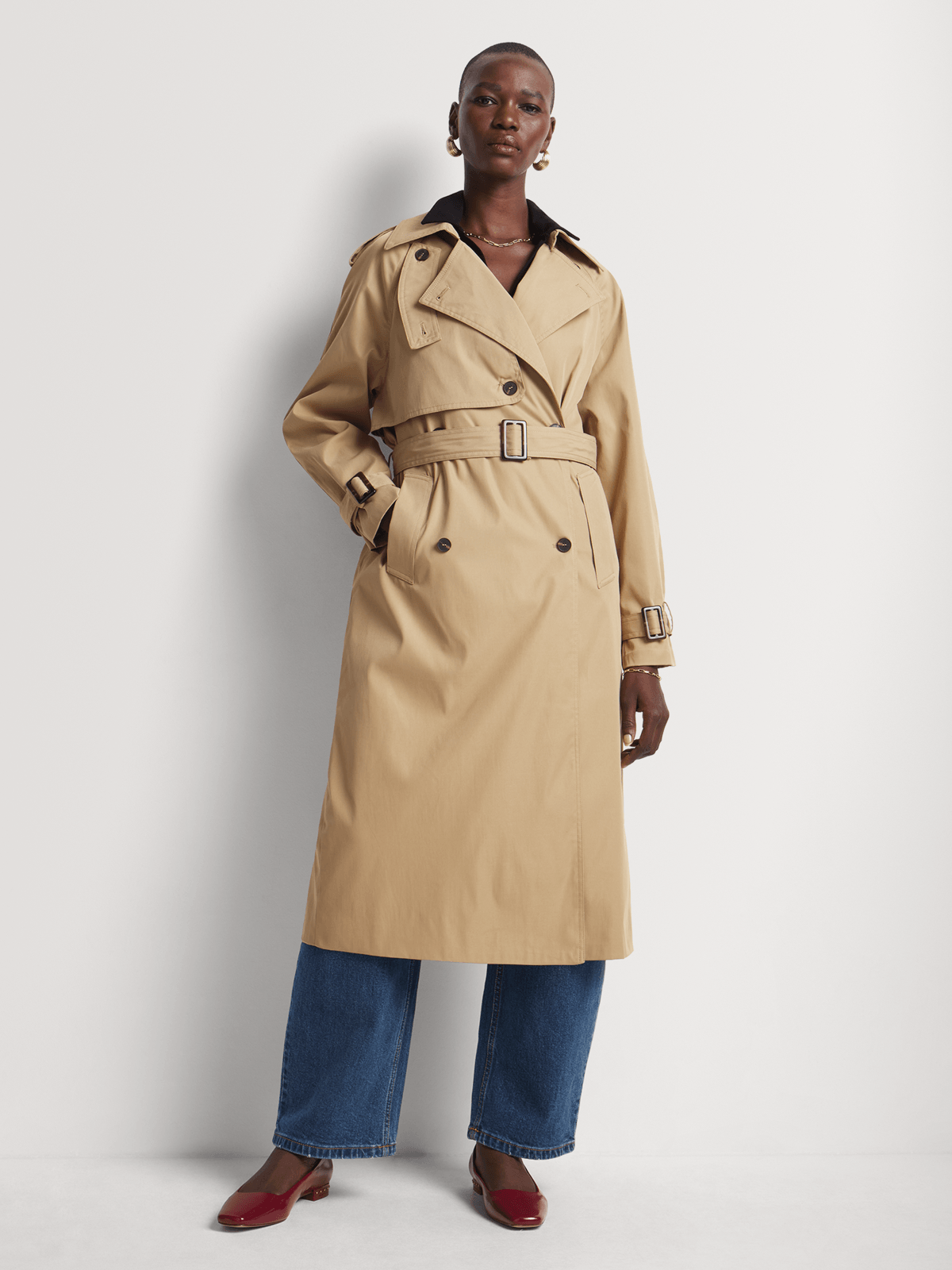 Raglan Sleeve Belted Trench Coat | Bash