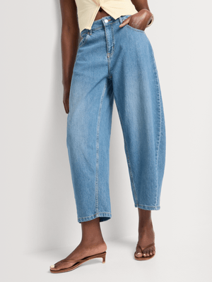 FF Denim Barrel Leg Jeans