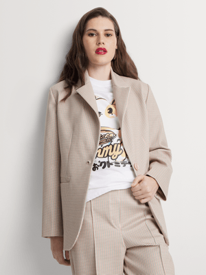 Women Me&B Check in Check Ponti Jacket