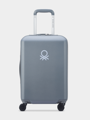 United Colors of Benetton Grey UCB Hardside 55cm Cabin Trolley Case
