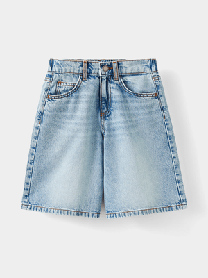 Cotton On Kids Blue Kids Girl Super Baggy Denim Jort