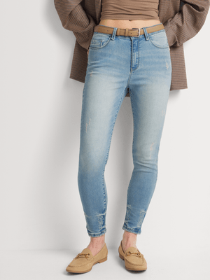 FF Denim Let Out Hem Skinny Jeans