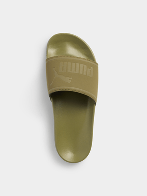 Puma Junior Grade-School Poolcat Focus ZADP Olive Slides