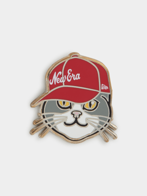 New Era Unisex Black Cat Pin Badge