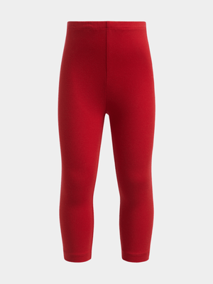 Exact Younger Girl's Red Leggings