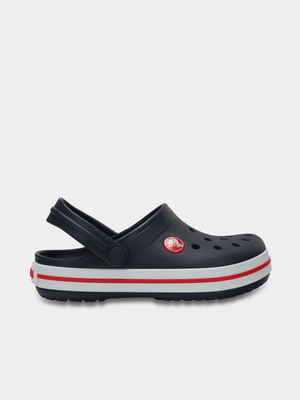 Crocband Navy / Red Toddlers Clog