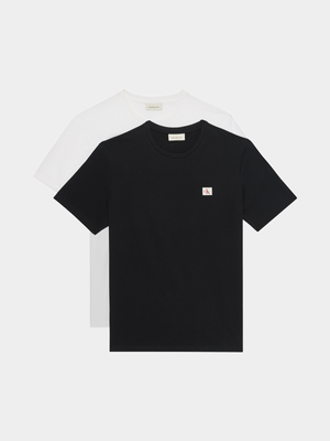 Men's Calvin Klein Black  Badge T-Shirt 2Pack