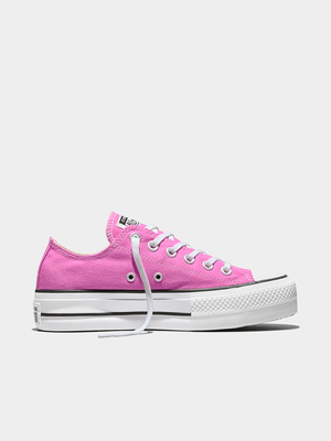 Women's Converse CTAS Lift Platform Pink/White Sneaker
