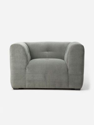 Tuft 1 Seater Couch Spano Velvet Cloud