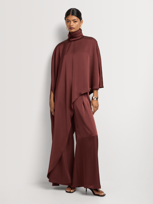 Women's House Of Gia Mika Asym Set Chocolate