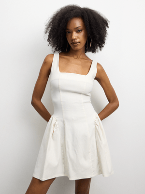 The FIX Women's Oatmeal Bengaline Dress