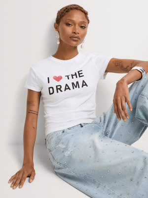 Slogan Print Baby Tee