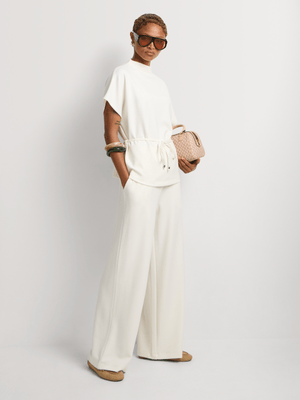 Elasticated Waist Wide Leg Pants