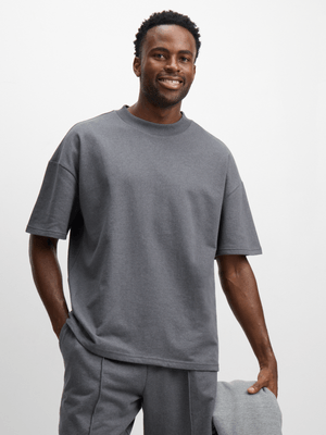 Jet Men's Charcoal Fleece T-shirt