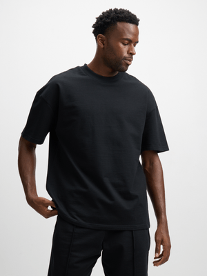 Jet Men's Black Fleece T-shirt