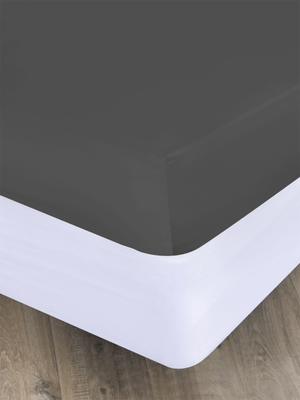 Volpes Egyptian Cotton 800TC Granite Fitted Sheet