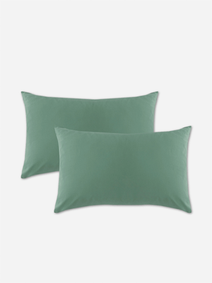 Volpes Cotton 200tc Sage Pillowcase Pair