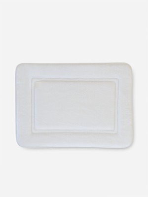 Volpes White Memory Foam Bath Rug