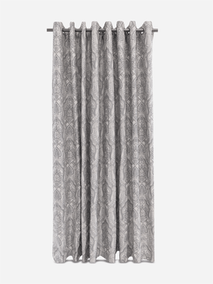 Volpes Paula Grey Eyelet Lined Curtain