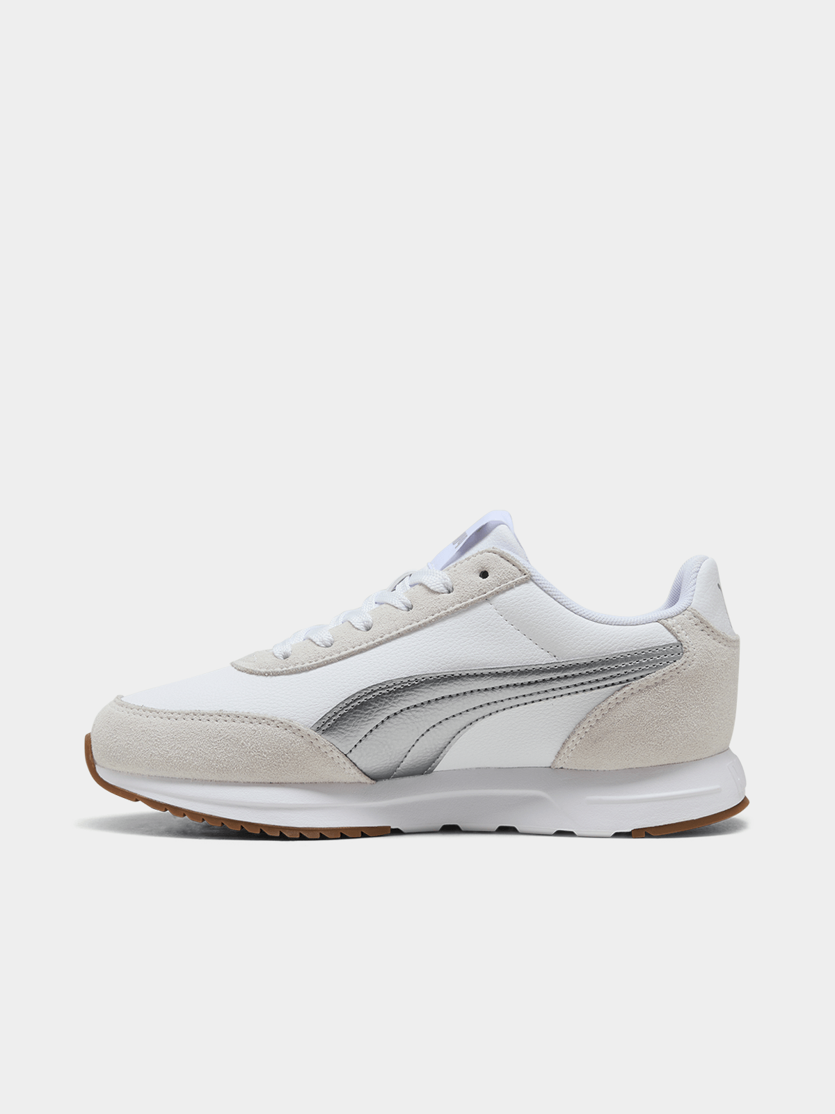 Women's Puma R78 Lightwind SL White/Silver Sneaker | Bash