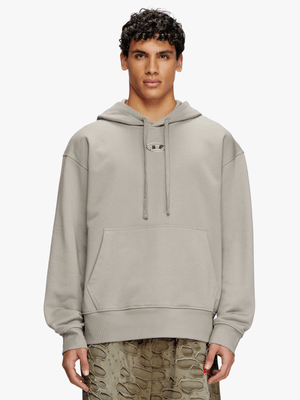 Men's Diesel S-Macs-Hood-Od Grey Sweater