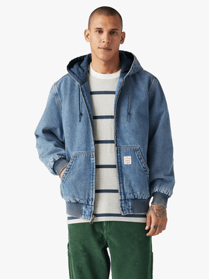 Men's Levi's Blue Potrero Denim  Get Involved  Hoody