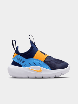 Nike Junior Infant Flex Runner 4 Navy/Blue/Yellow Running Shoes