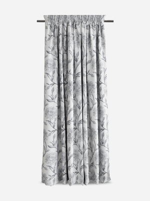 Volpes Aster Grey Taped Lined Curtain