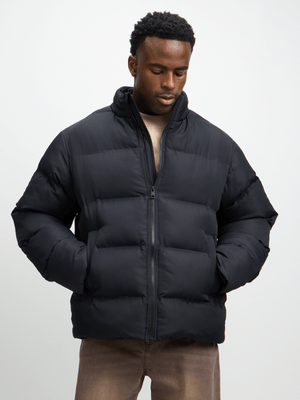 Exact Men's Black Puffer Jacket