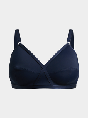 Jet Women’s Navy Cross Your Heart Microfibre Bra