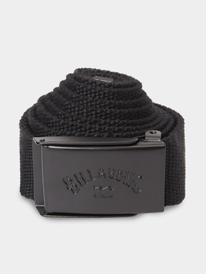 Men's Billabong Black Cog Belt