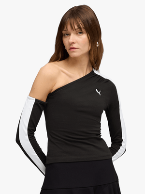 Puma Women's T7 Asymmetric Black Top
