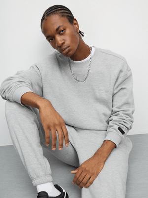 Redbat Classics Men's Grey Crew Sweater