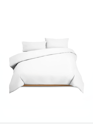 Volpes Cotton 200tc White Duvet Cover Set