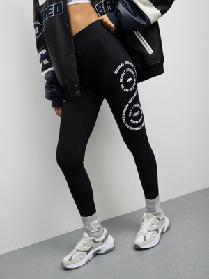Redbat Women's Spiral Logo Black Legging