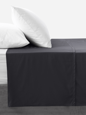 Volpes Egyptian Cotton 300tc Black Flat Sheet