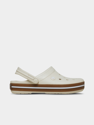 Crocs Kids Crocband Gum Summit White Clog