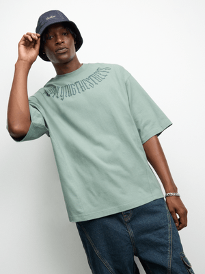 Redbat Men's Distressed Green T-Shirt