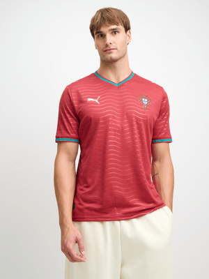 Puma Mens Portugal Home World Cup Red Stadium Jersey