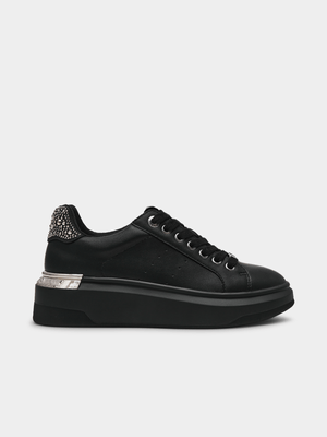 Women's Steve Madden Black GLACIALR 2.0 Sneakers