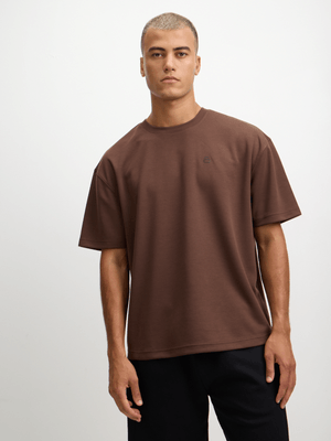 TS Mens Heavy Weight Tonal Shaved Choc Tee