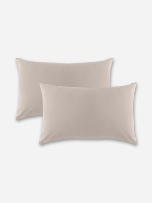 Volpes Egyptian Cotton 300tc Natural Pillowcase Pair