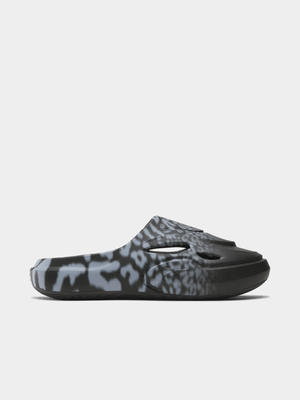 Reebok Men's DMX Recovery Black/white Mule Slide