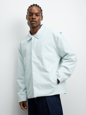 Anatomy Men's Woven Zip Thru Light Blue Jacket