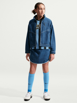 Nike Girls Navy Denim Jacket