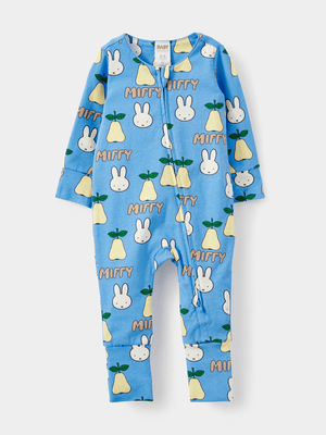 Cotton On Baby Blue The Long Sleeve Zip Romper License