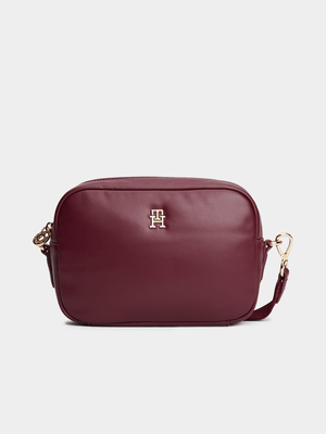 Women's Tommy Hilfiger Burgundy Popette Soft Camera Bag